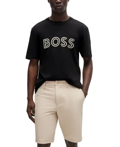 Hugo Boss Boss By  Men's Logo Regular-fit T-shirt In Black
