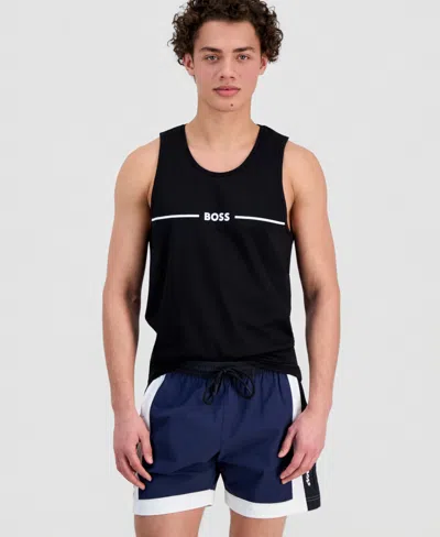 Hugo Boss Boss By  Men's Logo Tank Top In Black