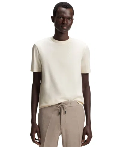 Hugo Boss Boss By  Men's Mercerized-cotton Regular-fit T-shirt In White