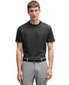 Hugo Boss Boss By  Men's Mercerized-cotton Regular-fit T-shirt In Black