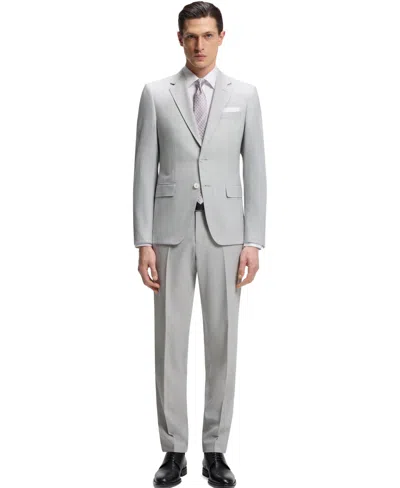 Hugo Boss Boss By  Men's Micro-patterned 2-piece Slim-fit Suit In Gray