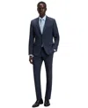 Hugo Boss Boss By  Men's Micro-patterned Stretch Slim-fit Suit In Blue