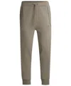 Hugo Boss Tracksuit Bottoms With Mirror-effect Logo In Open Green