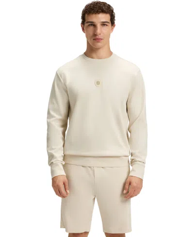 Hugo Boss Sweatshirt With Double B Monogram In White