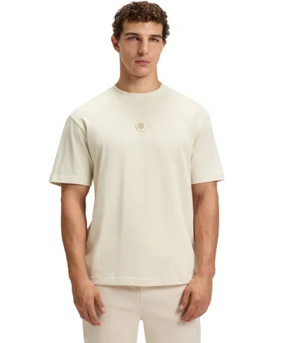 Hugo Boss Boss By  Men's Monogram Cotton-jersey T-shirt In White