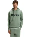 Hugo Boss Logo-detail Hoodie In Green