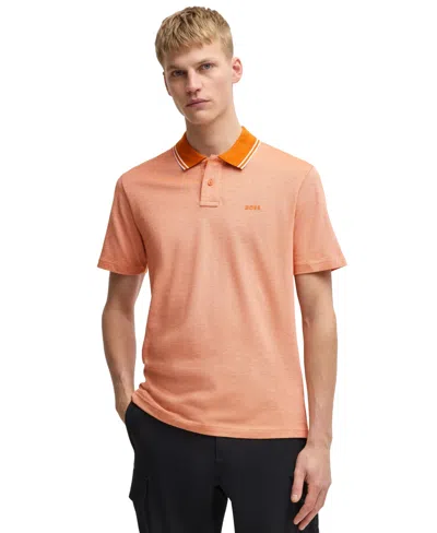 Hugo Boss Boss By  Men's Oxford-pique Cotton Relaxed-fit Polo Shirt
