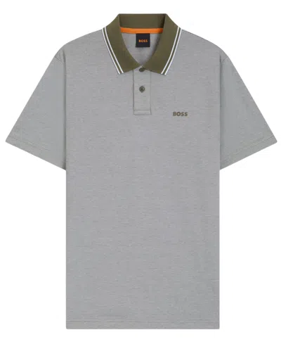 Hugo Boss Boss By  Men's Oxford-pique Cotton Relaxed-fit Polo Shirt