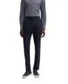 Hugo Boss Tailored Trousers With Belt Loops And Pockets In Dark Blue