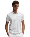 Hugo Boss Boss By  Men's Patterned Regular-fit Paddy Polo Shirt In White