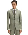 Hugo Boss Boss By  Men's Patterned Stretch Slim-fit Blazer In Green