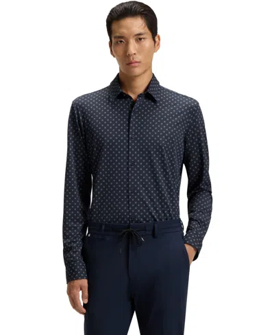 HUGO BOSS BOSS BY HUGO BOSS MEN'S PERFORMANCE SLIM-FIT DRESS SHIRT