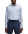Hugo Boss Kason Slim Fit Dress Shirt In Open Blue