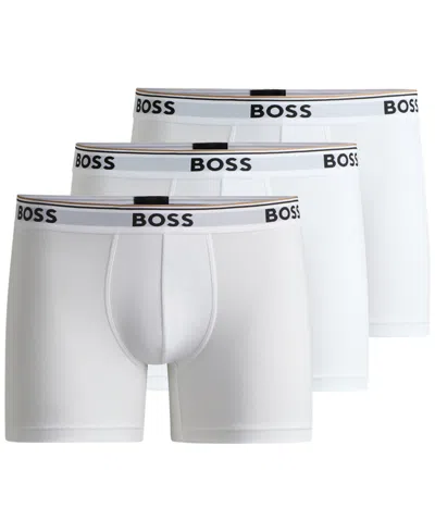 Hugo Boss Boss Underwear 3 Pack Trunks White