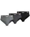 Hugo Boss 3-pack Assorted Classic Cotton Briefs In Gray