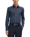 Hugo Boss Boss Roan Kent Button-up Shirt In Navy