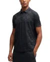 Hugo Boss Boss By  Men's Quilted Relaxed-fit Paddy Polo In Dark Blue