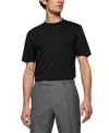 Hugo Boss Thompson 02 Cotton Solid Tee In Black