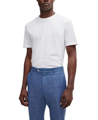 Hugo Boss Boss By  Men's Regular-fit Cotton-jersey T-shirt In White