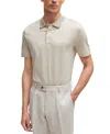 Hugo Boss Boss By  Men's Regular-fit Polo In Open Beige