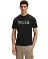 Hugo Boss Boss By  Men's Regular-fit Cotton T-shirt In Black