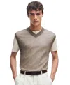 Hugo Boss Boss By  Men's Regular Fit Wool-blend Sleeveless Sweater In Open Beige