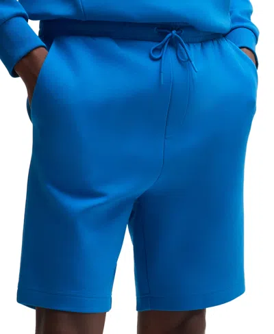 Hugo Boss Boss By  Men's Sandwich Logo Regular-fit Shorts In Open Blue