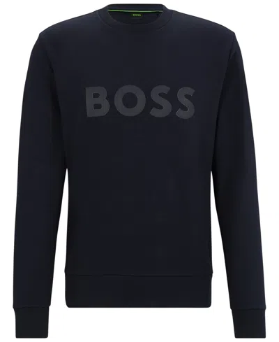 Hugo Boss Sweatshirt Boss Men Color Blue In Black
