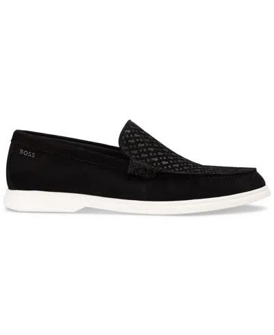 Hugo Boss Boss By  Men's Sienne Embossed Monogram Loafer