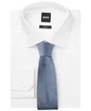 Hugo Boss Boss By  Men's Silk-blend Jacquard Pattern Tie In Open Blue