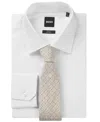 Hugo Boss Boss By  Men's Silk-blend Jacquard Tie In Open White