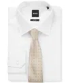 Hugo Boss Boss By  Men's Silk Jacquard Italian-made Tie In Gray