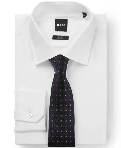 Hugo Boss Boss By  Men's Silk Jacquard Patterned Tie