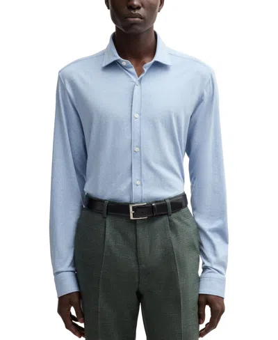 Hugo Boss Boss By  Men's Slim-fit Dress Shirt In Blue