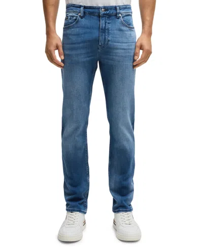Hugo Boss Boss By  Men's Slim-fit Jeans In Open Blue