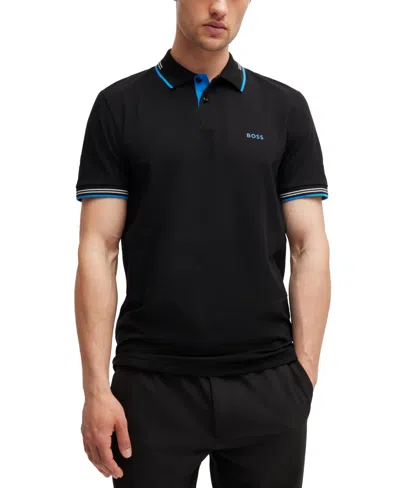 Hugo Boss Boss By  Men's Slim-fit Polo Shirt In Black