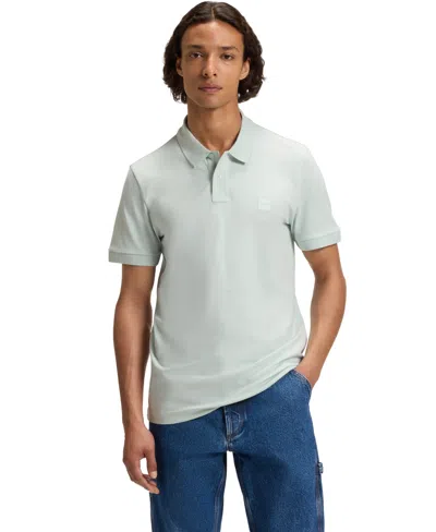 Hugo Boss Boss By  Men's Slim-fit Stretch-cotton Logo Patch Polo Shirt