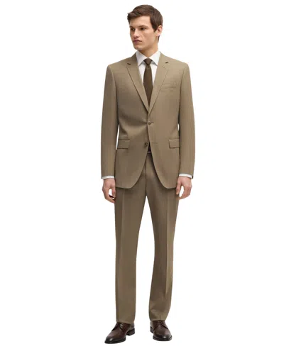 Hugo Boss Boss By  Men's Slim-fit Suit In Open Beige