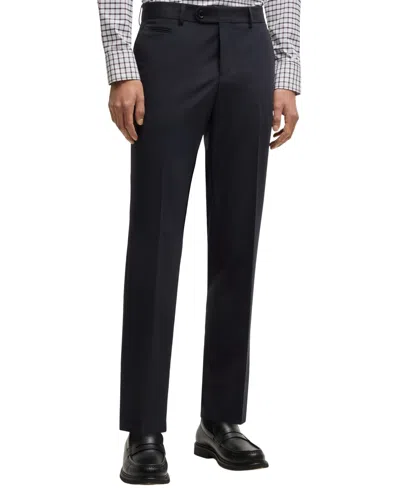Hugo Boss Boss By  Men's Slim-fit Super-stretch Trousers In Dark Blue