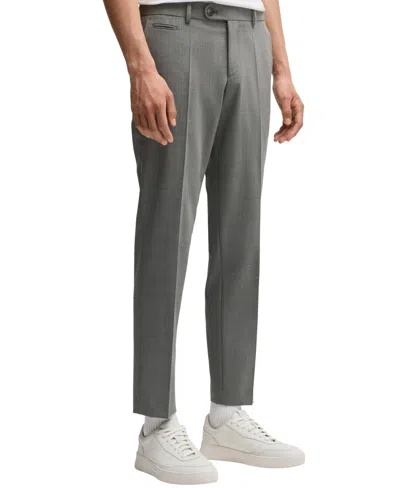 Hugo Boss Boss By  Men's Slim-fit Super-stretch Trousers In Dark Gray