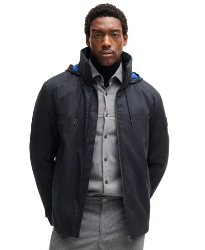 Hugo Boss Boss By  Men's Slim Fit Waterproof Jacket In Blue