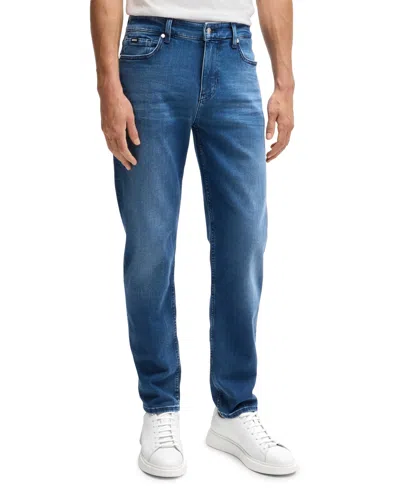 HUGO BOSS BOSS BY HUGO BOSS MEN'S SOFT-TOUCH DENIM REGULAR-FIT JEANS
