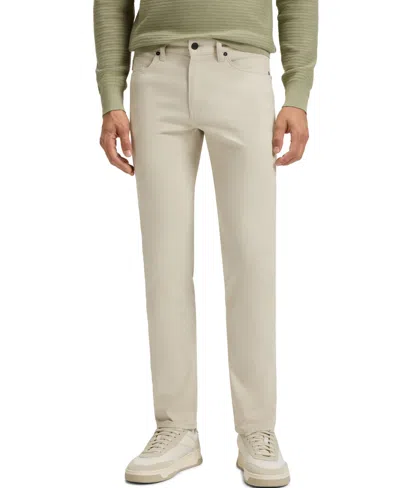 Hugo Boss Boss By  Men's Stretch-cotton Moleskin Slim-fit Pants In Brown