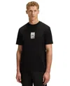 Hugo Boss Cotton-jersey Regular-fit T-shirt With Carabiner Artwork In Black