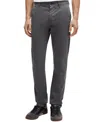 Hugo Boss Boss By  Men's Stretch-cotton Satin Slim-fit Chinos In Grey