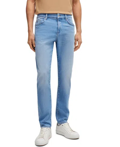 Hugo Boss Boss By  Men's Stretch Denim Slim-fit Jeans In Open Blue