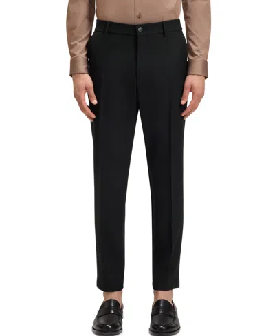 Hugo Boss Boss By  Men's Stretch Fabric Tapered-fit Pants In Black