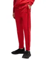 Hugo Boss Tracksuit Bottoms With Tape Inserts In Open Red