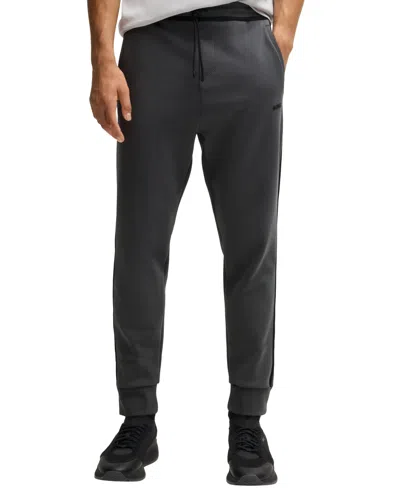 Hugo Boss Boss By  Men's Tape Logo Tracksuit Bottoms In Dark Gray