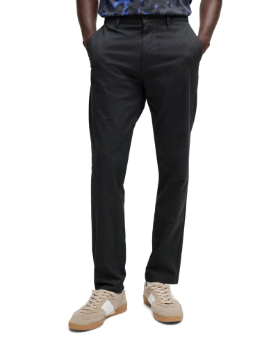 Hugo Boss Boss By  Men's Tapered-fit Trousers In Black